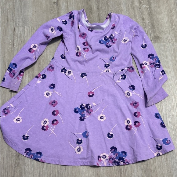 Floral Purple Long Sleeve Dress - Picture 1 of 1